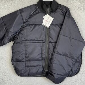 NEW Flying Cross Jacket Mens XL Black Insulated Quilted Puffer Full Zip Outdoor